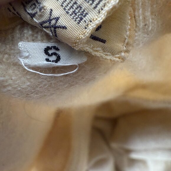 Malo 100% Cashmere Sweater Twin Set -Tank & Cardigan- Cream Size Small- Vintage - Picture 13 of 14
